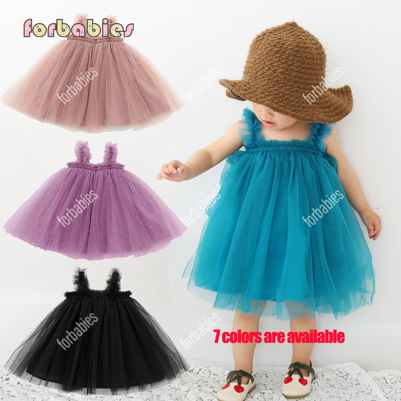 Baby Girls Tutu Dress Summer Cute Sleeveless Mesh Dress,0-6 years old |  Lazada PH