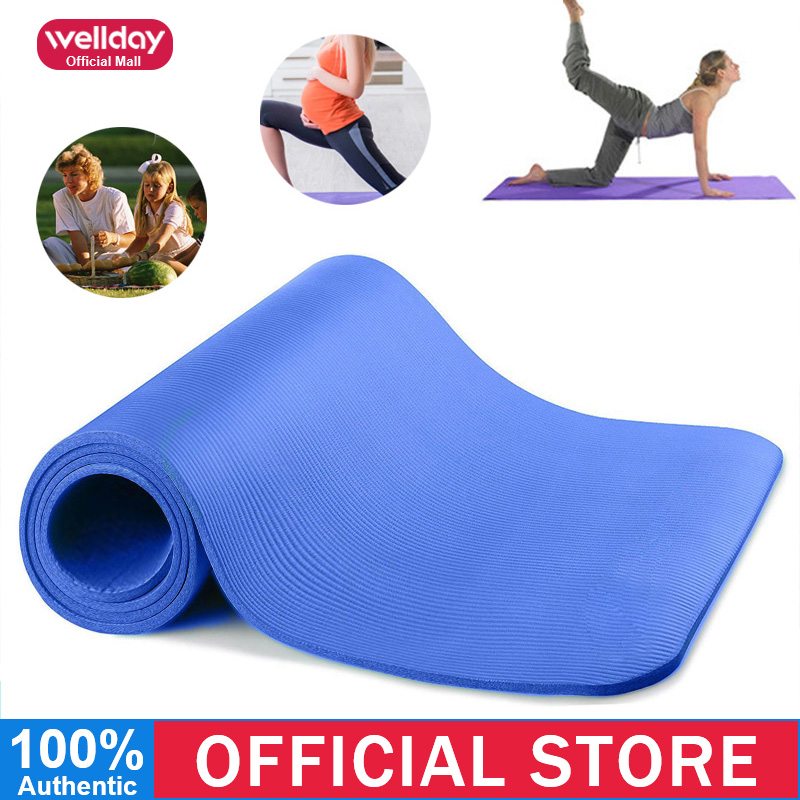 Wellday 173X61 Thickening Yoga Mats For Workout Men Women Fitness