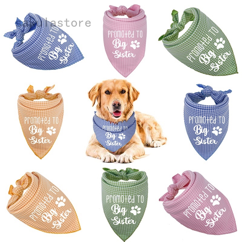 Promote to Big Sister Big Brother Pet Triangle Dog Scarf Pregnancy