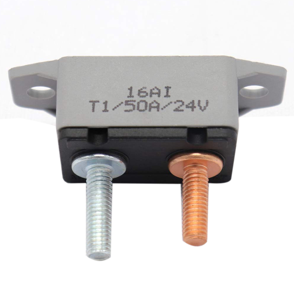 battery protection with fixed wings double-legged with bolt circuit breaker with 1 red nylon cover