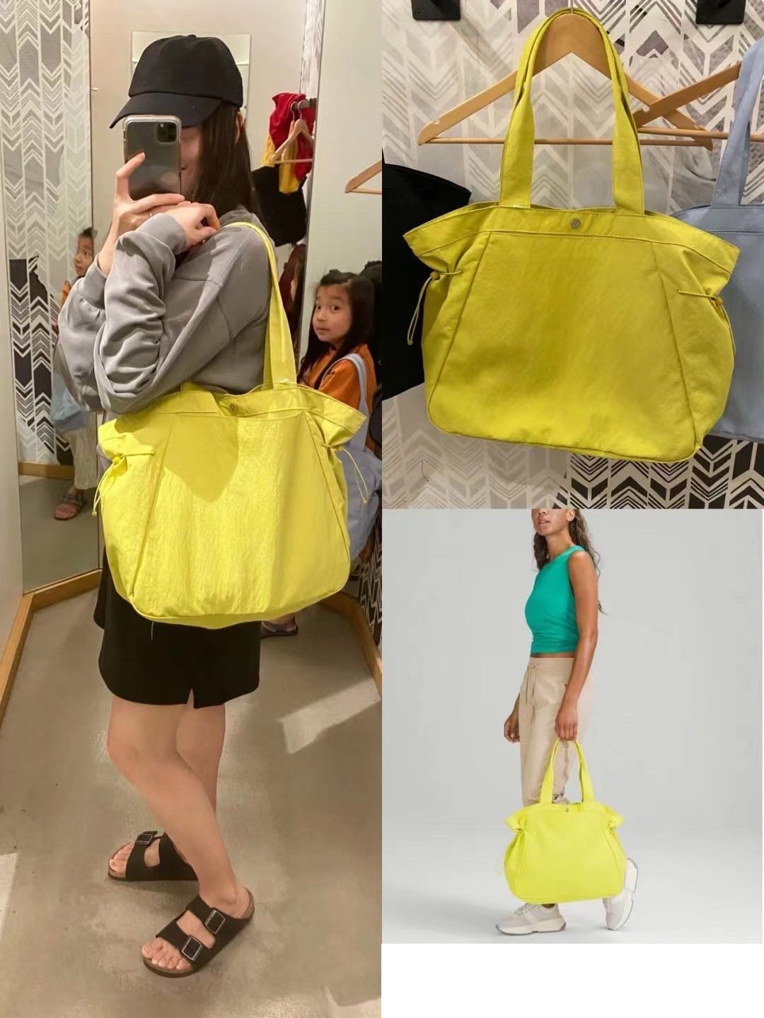 Lulu Waterproof Yoga Tote Bag Large Capacity Cloth Shoulder Bag For Sports  And Leisure, Portable And Solid Color 18L From Luxurymerchant, $47.76