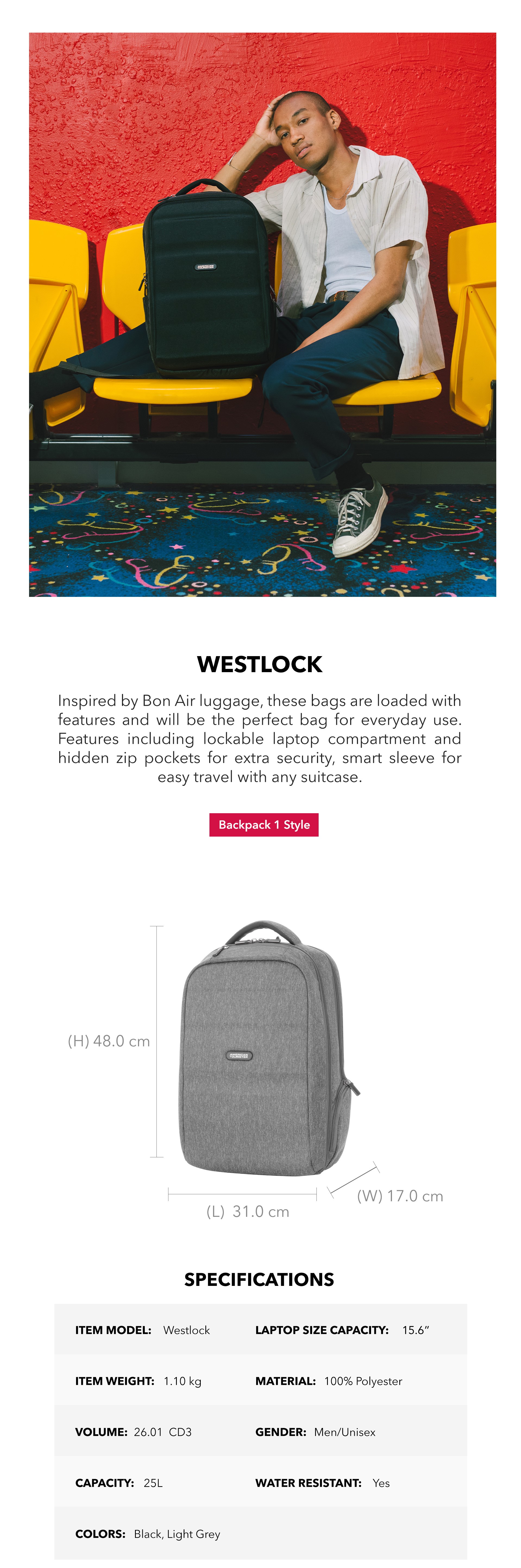 american tourister westlock backpack