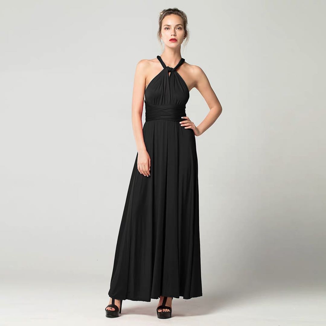 dark green infinity dress