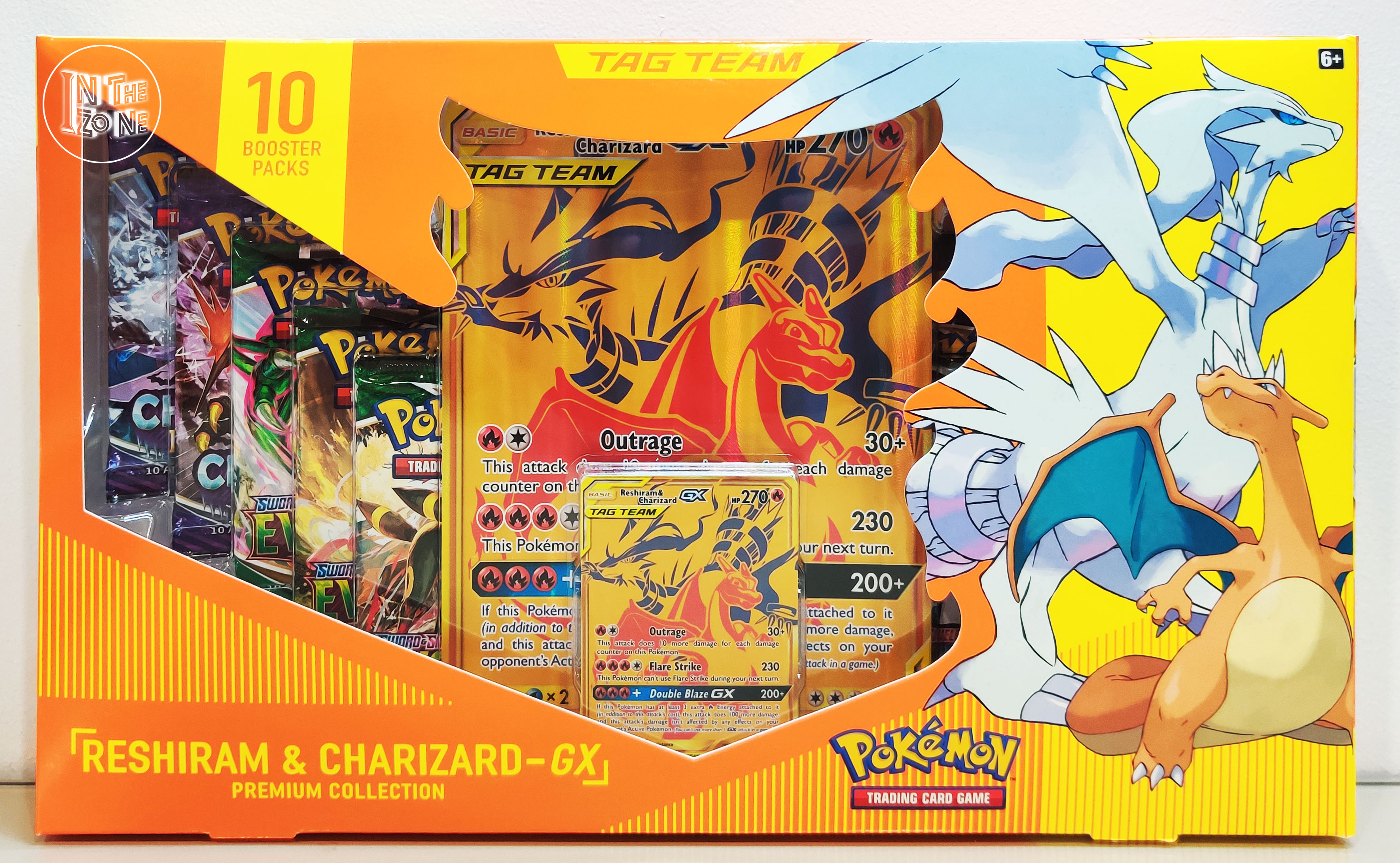 Opening Pokemon Reshiram & Charizard GX Gold Premium Collection