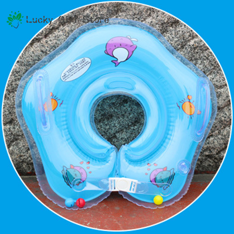 ว่ายน้ำปลอกคออุปกรณ์ว่ายน้ำสำหรับทารกแหวนว่ายน้ำเด็กคู่ถุงลมนิรภัย