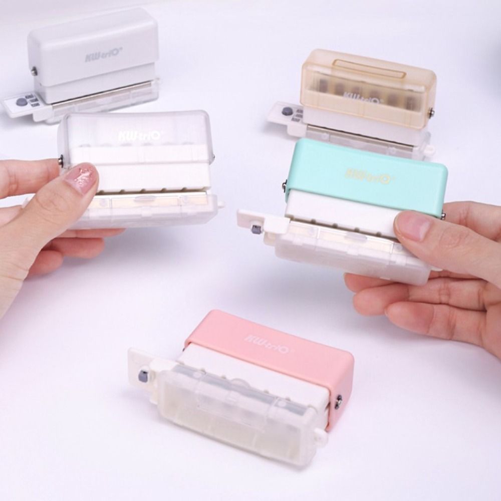 Futui dụng cụ văn phòng 6 lỗ mini máy tính xách tay đục lỗ tự làm máy đục lỗ tròn thủ công cho giáo viên trường học máy đục lỗ máy đục lỗ giấy