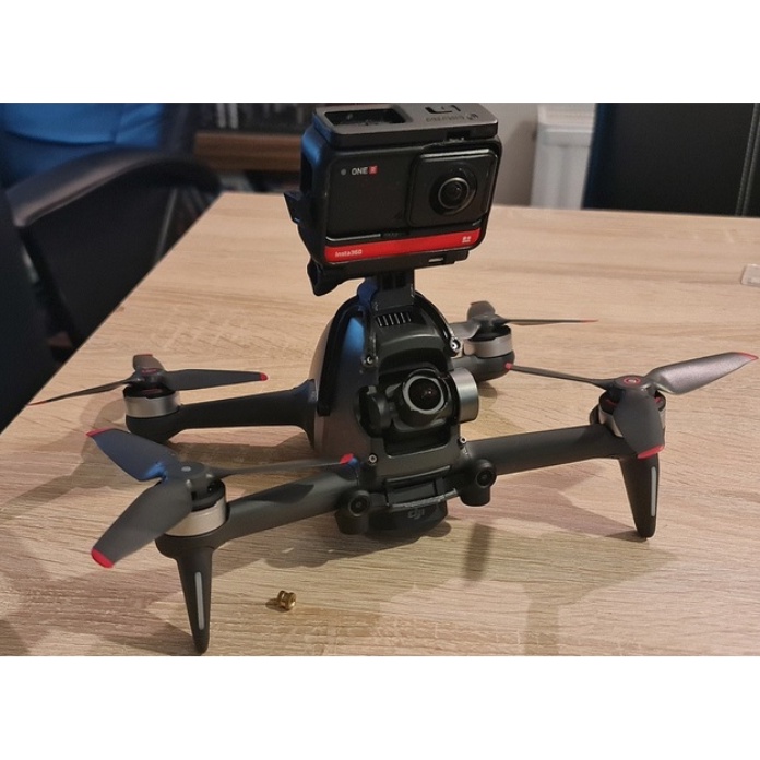drone with gopro mount