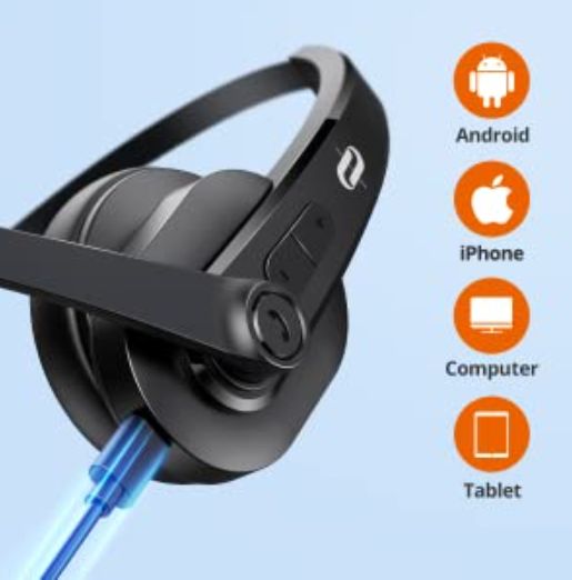 TaoTronics 34h Playtime Lightweight Bluetooth Wireless Mono