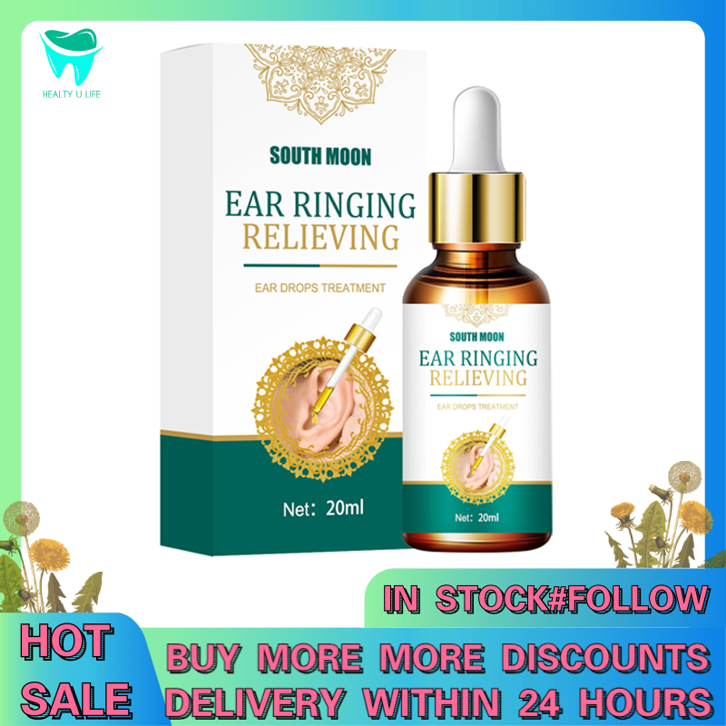 SOUTH MOON 20ml Ear Ringing Relieving Ear Drops Tinnitus Deafness Ear  Swelling Ear Discharge Otitis Media Ear Fluid