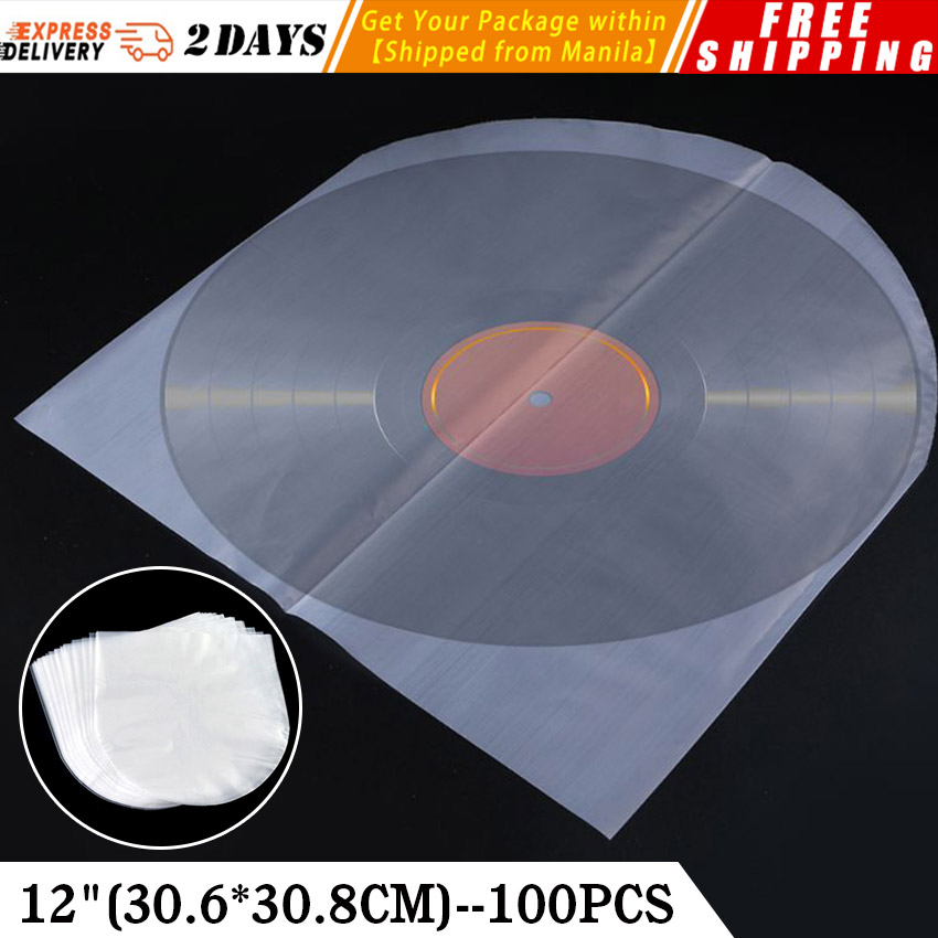 50PCS 12inch PE Vinyl Record LP LD Record 7.5 OPP Plastic Bags Anti-static  Record Sleeves