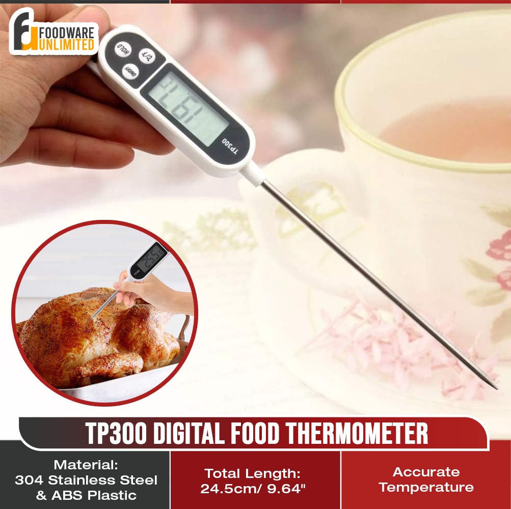 TP300 Digital Meat Thermometer for Cooking Food, Kitchen Needs, Smoker Oven  BBQ Grill, Candy, Drinks, Instant Read, Long Probe
