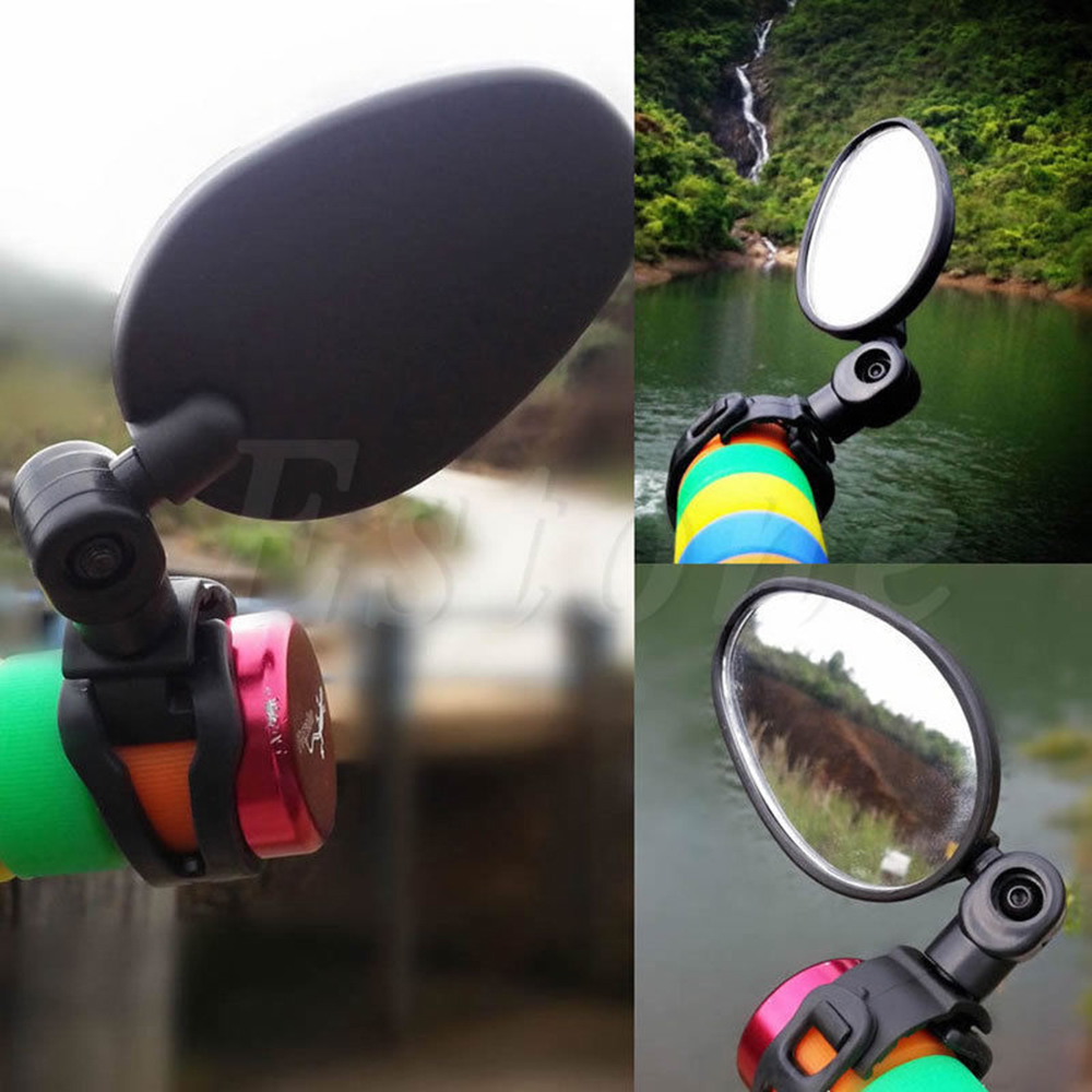 XINYANG941727 Flexible Adjustable Cycling Rear View Rubber+ABS Bicycle Mirror Motorcycle Looking Glass Bike Rearview Handlebar