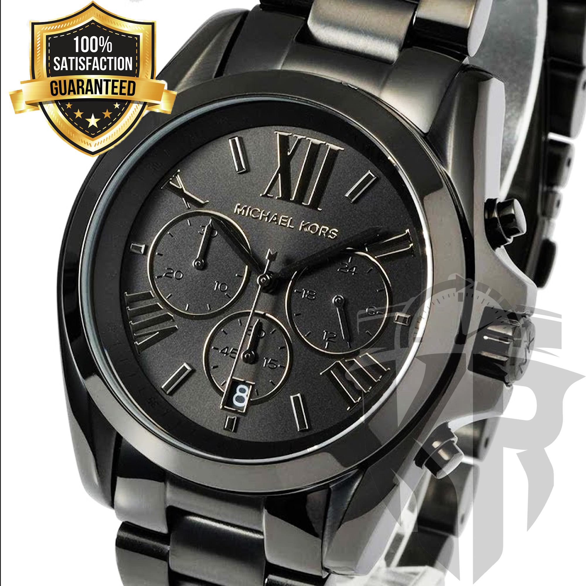 michael kors men's bradshaw black watch mk5550
