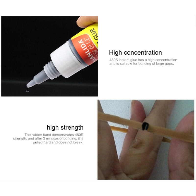 480S Black Super Glue Car Rubber Repair Tire Glue Window Speaker