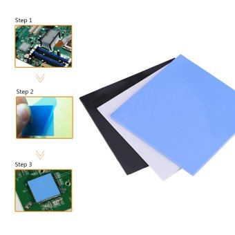 100x100x2mm CPU Thermal Pad Heatsink Cooling Conductive SiliconePads Blue - Intl June 2018 - 2 100x100x2mm CPU Thermal Pad Heatsink Cooling Conductive SiliconePads Blue - intl - 2