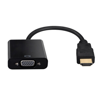 1080P HDMI Male To VGA Female Video Converter Adapter Cable For PCLaptop HDTV Projectors And Other HDMI Input Devices Black June 2018 - 2 1080P HDMI Male to VGA Female Video Converter Adapter Cable for PCLaptop HDTV Projectors and Other HDMI Input Devices Black - 2