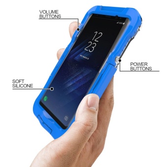 10M Underwater Waterproof Soft Silicone + Plastic Phone Case ForSamsung Galaxy S8 Plus G955 - Blue - Intl June 2018 - 3 10M Underwater Waterproof Soft Silicone + Plastic Phone Case forSamsung Galaxy S8 Plus G955 - Blue - intl - 3