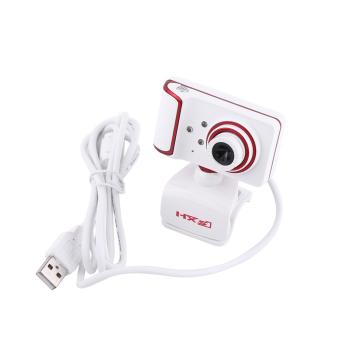 16M Pixel HD Clip-on 3 LED Rotatable Webcam For PC Computer White + Red - Intl April 2018 - 4 16M Pixel HD Clip-on 3 LED Rotatable Webcam For PC Computer White + Red - intl - 4