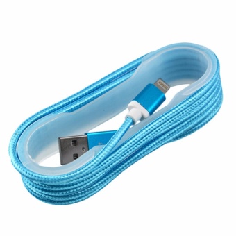 1M Nylon Braided Lightning USB Cable Sync And Charging Cord Compatible With IPhone 7 7 Plus 6 6s 6 Plus 6s Plus 5 5s 5c Se IPad IPod & More - Intl June 2018 - 5 1M Nylon Braided Lightning USB Cable Sync and Charging Cord Compatible with iPhone 7 7 Plus 6 6s 6 plus 6s plus 5 5s 5c se iPad iPod & More - intl - 5