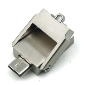 2 IN 1 64GB Metal Mini Tipping Bucket Smart Phone OTG For Android/Tablet PC Pen Drive Waterproof Flash Drive+Free Key Chain Anti-loss - Intl June 2018 - 3 2 IN 1 64GB Metal Mini Tipping Bucket Smart Phone OTG For Android/Tablet PC Pen Drive Waterproof Flash Drive+Free key chain anti-loss - intl - 3