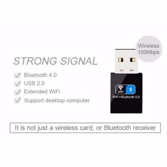 2 IN1 Bluetooth V4.0 USB Adapter Wifi Dongle 150Mbps Mini WirelessUSB WI-FI Adapter LAN WIFI Card Support Windows(Black) - Intl June 2018 - 5 2 IN1 Bluetooth V4.0 USB Adapter Wifi Dongle 150Mbps Mini WirelessUSB WI-FI Adapter LAN WIFI Card Support Windows(Black) - intl - 5
