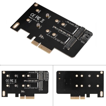 2 Ports NGFF M.2 B + M Key To PCI-E 4X 3.0 Adapter Card SSD - Intl June 2018 - 2 2 Ports NGFF M.2 B + M Key To PCI-E 4X 3.0 Adapter Card SSD - intl - 2