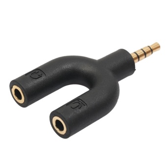 2Pcs 3.5mm Stereo Audio Jack Earphone Headphone 2 Way U SplitterAdapter - Intl June 2018 - 5 2Pcs 3.5mm Stereo Audio Jack Earphone Headphone 2 Way U SplitterAdapter - intl - 5