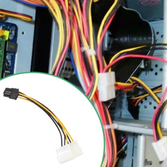 2pcs 6Pin To Dual 4 Pin PCI-E PCI Express Graphics Card PowerAdapter Cable - Intl June 2018 - 2 2pcs 6Pin to Dual 4 Pin PCI-E PCI Express Graphics Card PowerAdapter Cable - intl - 2