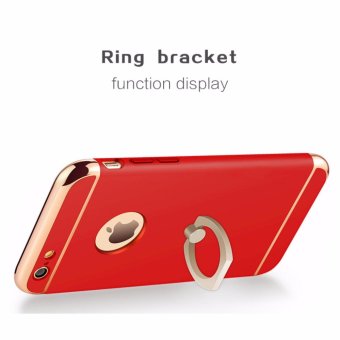 3 In 1 Ultra Slim Metal Hybrid Anti-skidding Hard PC Back CaseCover With Ring Kickstand For Apple IPhone 6/6S(Red) - Intl June 2018 - 3 3 in 1 Ultra Slim Metal Hybrid Anti-skidding Hard PC Back CaseCover With Ring Kickstand for Apple iPhone 6/6S(Red) - intl - 3