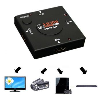 3 Port Mini Switcher HD Video HDMI Switch Splitter For HDTV PS31080P With Free Mini Foldable All-In-One Monopod With RemoteClicker (Black) June 2018 - 5 3 Port Mini Switcher HD Video HDMI Switch Splitter for HDTV PS31080P with Free Mini Foldable All-In-One Monopod with RemoteClicker (Black) - 5