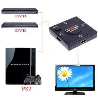 3 Port Mini Switcher HD Video HDMI Switch Splitter For HDTV PS31080P With Free Stereo In-Ear Headphone (White) June 2018 - 3 3 Port Mini Switcher HD Video HDMI Switch Splitter for HDTV PS31080P with free Stereo In-Ear Headphone (White) - 3