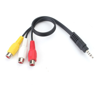 3.5mm AUX Male Plug To 3 RCA Female Cable AV Composite Stereo Audio Adapter Cord June 2018 - 4 3.5mm AUX Male Plug to 3 RCA Female Cable AV Composite Stereo Audio Adapter Cord - 4