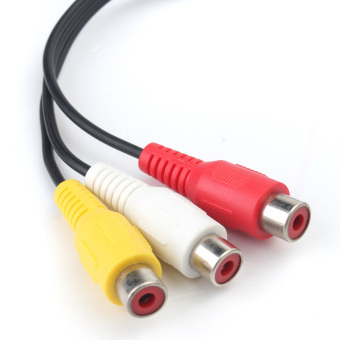3.5mm AUX Male Plug To 3 RCA Female Cable AV Composite Stereo Audio Adapter Cord June 2018 - 2 3.5mm AUX Male Plug to 3 RCA Female Cable AV Composite Stereo Audio Adapter Cord - 2