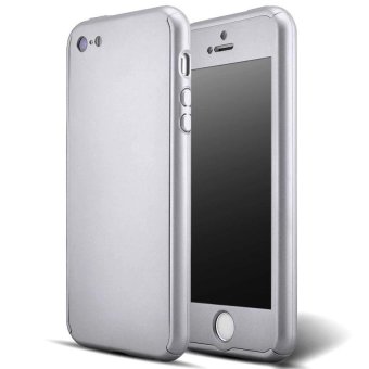 360 Degree Full Body Protect Hard Slim Case Cover With TemperedGlass For IPhone 5/5S/5C/SE Silver - Intl June 2018 - 2 360 Degree Full Body Protect Hard Slim Case Cover with TemperedGlass for iPhone 5/5S/5C/SE Silver - intl - 2
