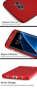 360 Full Body Coverage Protection Hard Slim Ultra-thin Hybrid Case Cover For Samsung Galaxy S6 Edge (Red) - Intl April 2018 - 2 360 Full Body Coverage Protection Hard Slim Ultra-thin Hybrid Case Cover for Samsung Galaxy S6 Edge (Red) - intl - 2
