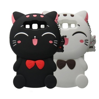 3D Cute Lucky Cat Smiling Fortune Cat Soft Silicon Back Cover CaseFor Samsung Galaxy J7(2016) / J710 - Intl June 2018 - 3 3D Cute Lucky Cat Smiling Fortune Cat Soft Silicon Back Cover CaseFor Samsung Galaxy J7(2016) / J710 - intl - 3