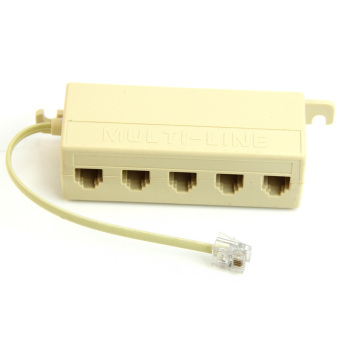 5 Ways Outlet Phone Modular RJ11 Line Jack Telephone SplitterAdapter Connector June 2018 - 3 5 Ways Outlet Phone Modular RJ11 Line Jack Telephone SplitterAdapter Connector - 3