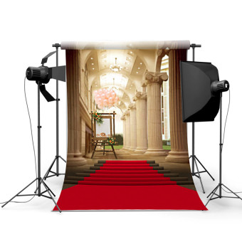5x7ft European Palace Red Carpet Wedding Photography Background Studio Backdrop June 2018 - 3 5x7ft European Palace Red Carpet Wedding Photography Background Studio Backdrop - 3