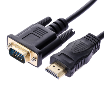 6 Ft 1.8M Gold HDTV HDMI To VGA Male HD15 Adapter Cable For TV DF June 2018 - 3 6 ft 1.8M Gold HDTV HDMI to VGA Male HD15 Adapter Cable for TV DF - 3