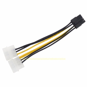 6 Inch 2 X Molex 4 Pin To 8-Pin PCI Express Video Card Pci-e ATX PSU Power Converter Cable - Intl April 2018 - 3 6 inch 2 x Molex 4 pin to 8-Pin PCI Express Video Card Pci-e ATX PSU Power Converter Cable - intl - 3