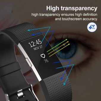 6-Pack Ultra-clear Hardness Ultra-clear Hardness Full CoverageScreen Protector For Fitbit Charge 2(Clear) - Intl June 2018 - 4 6-Pack Ultra-clear Hardness Ultra-clear Hardness Full CoverageScreen Protector for Fitbit Charge 2(Clear) - intl - 4