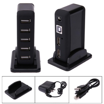 7-Port USB 2.0 Dock Station Quick Charging HUB With Indicator (USPlug) - Intl July 2018 - 4 7-Port USB 2.0 Dock Station Quick Charging HUB with Indicator (USPlug) - intl - 4