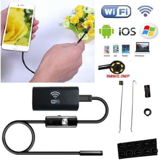 8mm WIFI Endoscope LED 3.5m Hard Cable Tube 1.0MP Camera For IPhone IOS Android - Intl April 2018 - 3 8mm WIFI Endoscope LED 3.5m Hard Cable Tube 1.0MP Camera For iPhone iOS Android - intl - 3