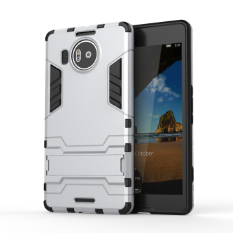Airress TPU/PC 2in1 Armor Rugged Military Grade Phone Case ForMicrosoft Nokia Lumia 950 XL(Silver) June 2018 - 3 Airress TPU/PC 2in1 Armor Rugged Military Grade Phone Case forMicrosoft Nokia Lumia 950 XL(Silver) - 3