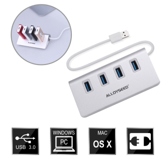 ALLOYSEED CZH-H056 4 Port USB 3.0 Portable Aluminum Hub(White) April 2018 - 4 ALLOYSEED CZH-H056 4 Port USB 3.0 Portable Aluminum Hub(White) - 4
