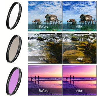 Andoer 55mm Filter Kit (UV+CPL+FLD) - Intl June 2018 - 2 Andoer 55mm Filter Kit (UV+CPL+FLD) - Intl - 2