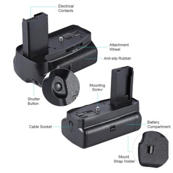 Andoer BG-1H Vertical Grip Compatible With 2 * LP-E10 For Canon EOS1100D 1200D 1300D / Rebel T3 T5 T6 / Kiss X50 X70 DSLR Cameras -intl June 2018 - 3 Andoer BG-1H Vertical Grip Compatible with 2 * LP-E10 for Canon EOS1100D 1200D 1300D / Rebel T3 T5 T6 / kiss X50 X70 DSLR Cameras -intl - 3