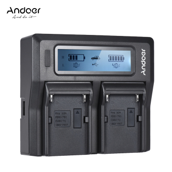 Andoer NP-F970 Dual Channel Digital Camera Charger W/ LCD Display For Sony NP-F550/F750/F950/ NP-FM50/FM500H/QM71 Outdoorfree ^ - Intl June 2018 - 5 Andoer NP-F970 Dual Channel Digital Camera Charger w/ LCD Display for Sony NP-F550/F750/F950/ NP-FM50/FM500H/QM71 Outdoorfree ^ - intl - 5