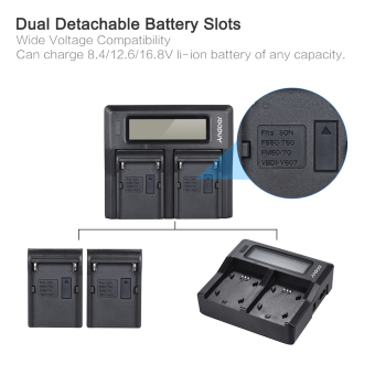 Andoer NP-F970 Dual Channel Digital Camera Charger W/ LCD Display For Sony NP-F550/F750/F950/ NP-FM50/FM500H/QM71 Outdoorfree ^ - Intl June 2018 - 2 Andoer NP-F970 Dual Channel Digital Camera Charger w/ LCD Display for Sony NP-F550/F750/F950/ NP-FM50/FM500H/QM71 Outdoorfree ^ - intl - 2
