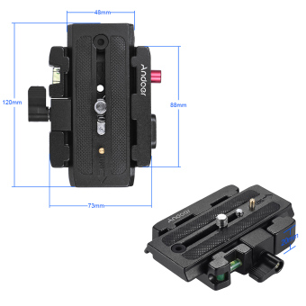 Andoer Video Camera Tripod Quick Release Clamp Adapter With QuickRelease Plate Compatible For Manfrotto 501 500AH 701HDV 503HDV Q5Head Outdoorfree - Intl June 2018 - 2 Andoer Video Camera Tripod Quick Release Clamp Adapter with QuickRelease Plate Compatible for Manfrotto 501 500AH 701HDV 503HDV Q5Head Outdoorfree - intl - 2